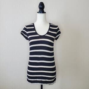 Loft Striped Sunwashed Tee Small